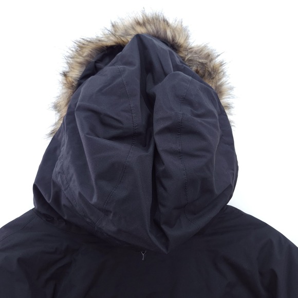 NWT Mens The North Face Bedford Down Parka Coat Black Faux Fur Hood Full Zip XL - Picture 10 of 12